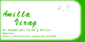 anilla virag business card